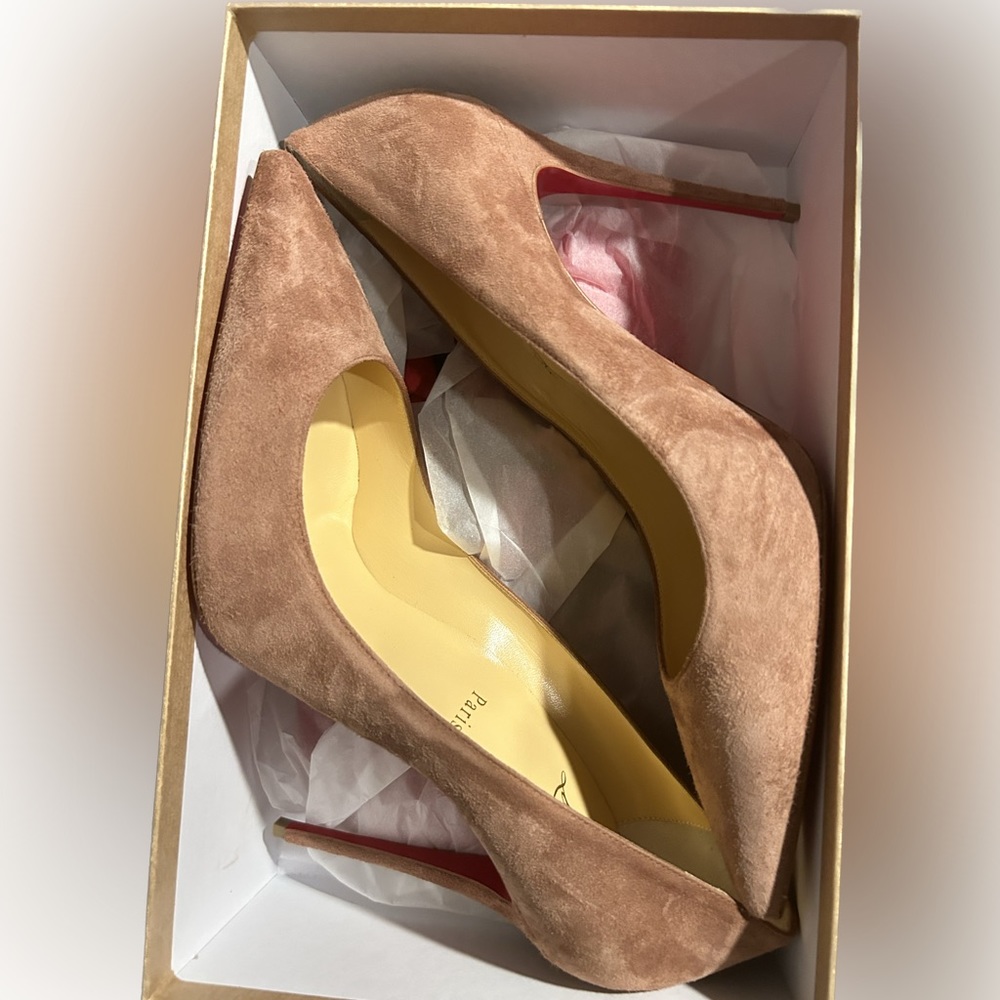 Christian Louboutin So Kate 100 Mauve suede Size 41